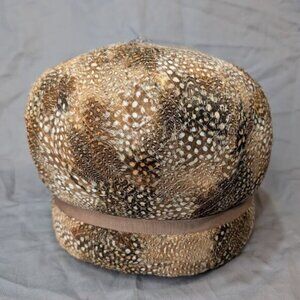Vintage Nadelle Montreal Women Feather and Mesh Hat